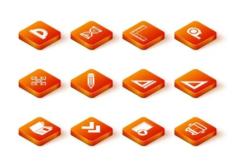 Set Open book, Arrow, Pixel arrows in four directions, Pencil, Audio, Triangular Stock Illustration