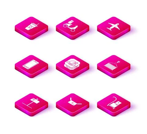 Set Open mail box, Cardboard with traffic symbol, Mobile phone app delivery Illustration