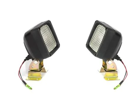 Set of Optical equipment with a lamp inside Stock Photos