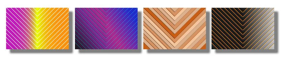 Set of optical triangular shapes. A set of optical triangular shapes Stock Illustration