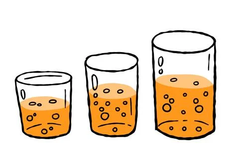 Set of orange cocktail. Stock Illustration
