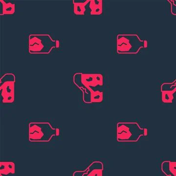 Set Ore mining and Geological fault on seamless pattern. Vector Illustrazione stock