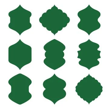 Set of oriental frames Stock-Illustration