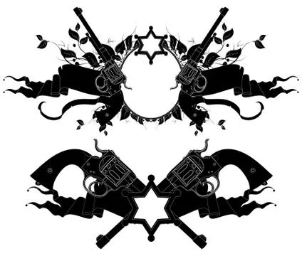 Set of ornamental elements Stock Illustration