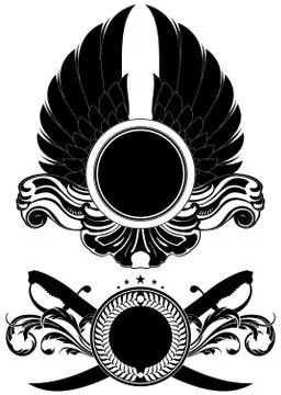 Set of ornamental shields Stock-Illustration