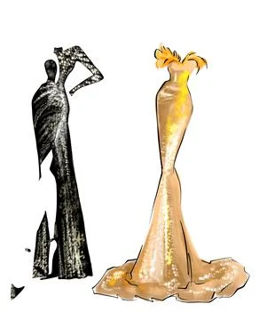 Set of outfits.Sparkle Stock Illustration