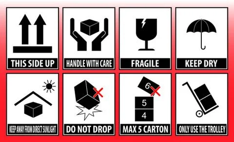 Set Of Packaging Symbols Stock Illustration