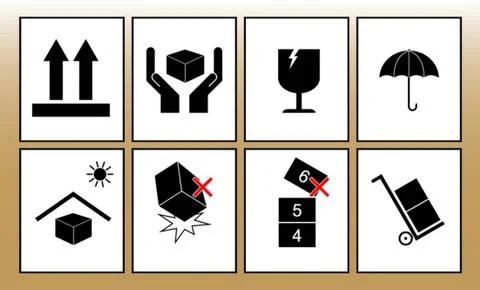 Set Of Packaging Symbols Stock Illustration