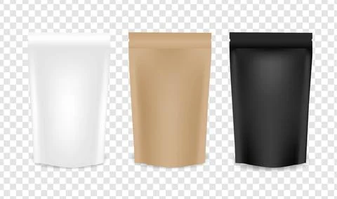 Set Of Packind Mockup Isolated Transparent background Stock Illustration