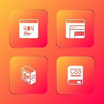 Set Page with a 404 error, Software, Computer and Books about programming i.. イラスト素材