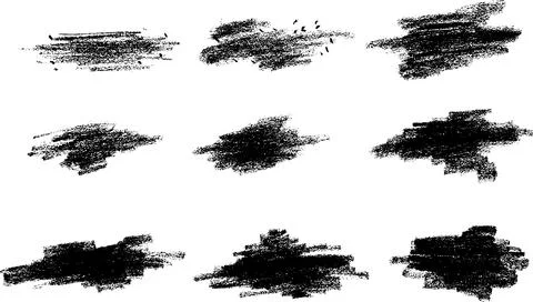 Set of paint brush strokes Ilustración de archivo