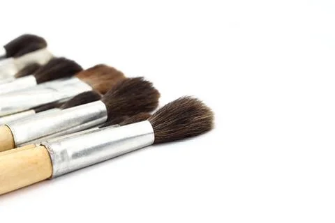 Set of paint brushes Foto stock