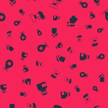 Set Paint, gouache, jar, dye, spray gun, and on seamless pattern. Vector Stock Illustration