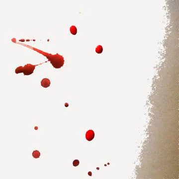 Set of paint splash and brush strokes .Vector illustration Illustrazione stock