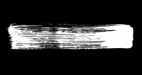 Set of Painted Brush Strokes. Matte Transitions. Isolated Brush Elements Stock Footage 128837691