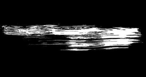 Set of Painted Brush Strokes. Matte Transitions. Isolated Brush Elements Stock Footage 128837918