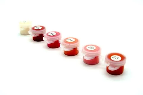 Set of paints isolated Stock Photos