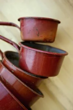 Set of pans Stock Photos