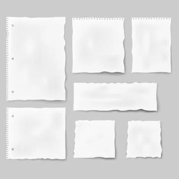 Set of paper different shapes Ilustración de archivo