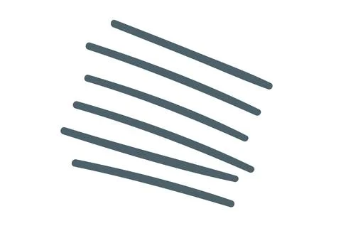 Set of parallel lines chalk icon. handdrawn gray strokes. Monochrome vector Illustrazione stock
