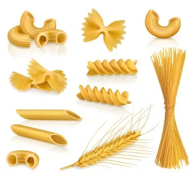 Set pasta, vector icons Stock Illustration