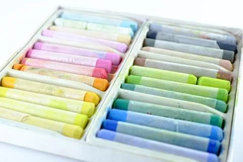 A set of pastels Stock Photos