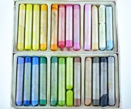 A set of pastels Stock Photos