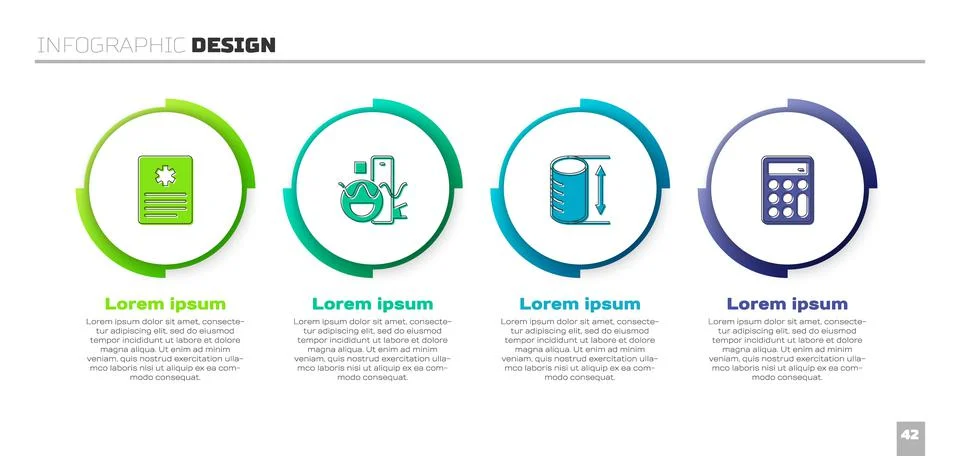 Set Patient record, Basic geometric shapes, Height geometrical figure and Stock Illustration
