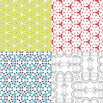 Set pattern - geometric seamless simple modern texture with place for your te Stock Illustration