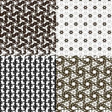 Set pattern - geometric simple modern texture. with space for your text. Stock Illustration