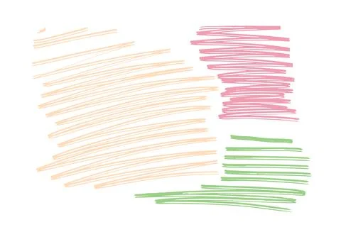 Set Pattern, line hand drawn texture. Hatch drawing pen ink Stock Illustration