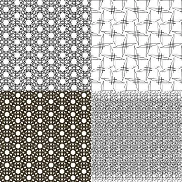 Set of  pattern. Modern stylish texture. Repeating abstract background. Illustrazione stock