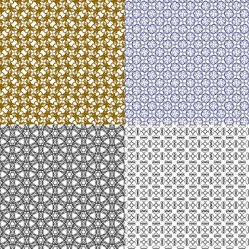 Set of  pattern. Modern stylish texture. Repeating abstract background. Illustrazione stock