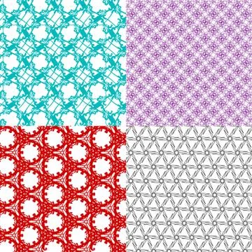 Set of  pattern. Modern stylish texture. Repeating abstract background. Illustrazione stock