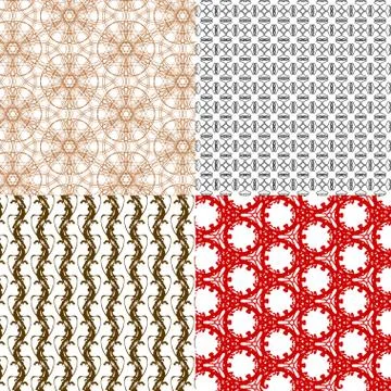 Set of  pattern. Modern stylish texture. Repeating abstract background. 스톡 일러스트