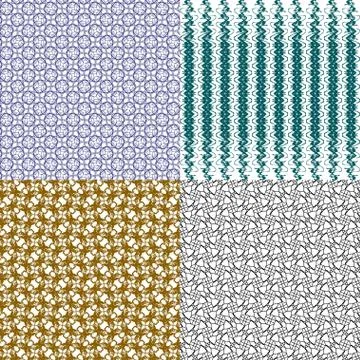 Set of  pattern. Modern stylish texture. Repeating abstract background. Illustrazione stock