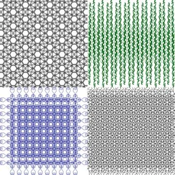 Set of  pattern. Modern stylish texture. Repeating abstract background. イラスト素材