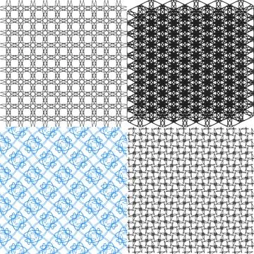Set of  pattern. Modern stylish texture. Repeating abstract background. Stockillustratie