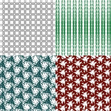 Set of  pattern. Modern stylish texture. Repeating abstract background. Illustrazione stock