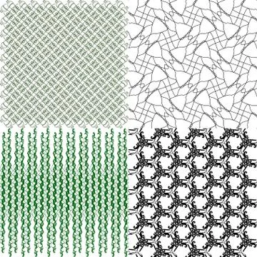 Set of  pattern. Modern stylish texture. Repeating abstract background. Illustrazione stock