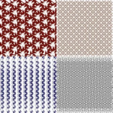 Set of  pattern. Modern stylish texture. Repeating abstract background. Illustrazione stock