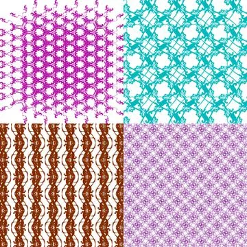 Set of  pattern. Modern stylish texture. Repeating abstract background. 스톡 일러스트