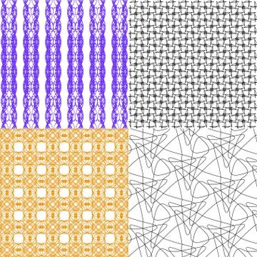 Set of  pattern. Modern stylish texture. Repeating abstract background. Illustrazione stock