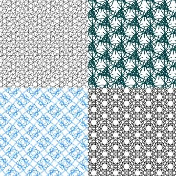 Set of  pattern. Modern stylish texture. Repeating abstract background. Illustrazione stock