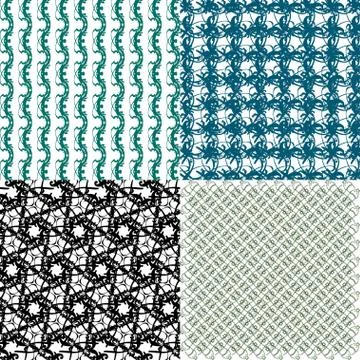 Set of  pattern. Modern stylish texture. Repeating abstract background. Illustrazione stock