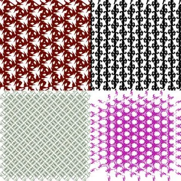 Set of  pattern. Modern stylish texture. Repeating abstract background. Illustrazione stock