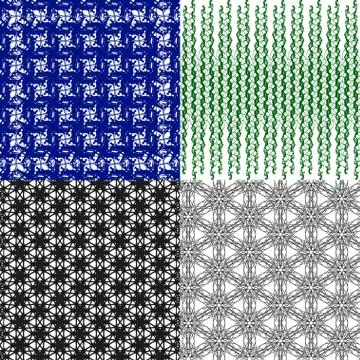 Set of  pattern. Modern stylish texture. Repeating abstract background. Illustrazione stock