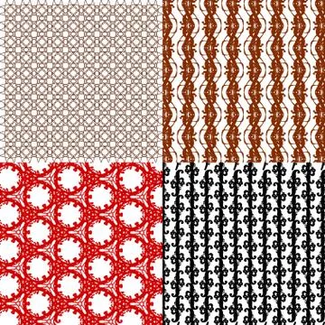 Set of  pattern. Modern stylish texture. Repeating abstract background. イラスト素材
