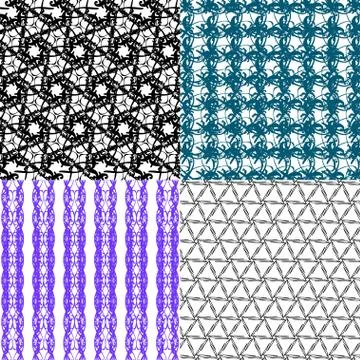 Set of  pattern. Modern stylish texture. Repeating abstract background. Stockillustratie