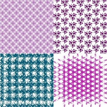 Set of  pattern. Modern stylish texture. Repeating abstract background. Illustrazione stock